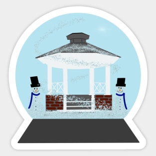 Winter Snow Globe Sticker